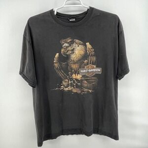 Y2K Harley Davidson Eagle Skull Size 2XL Sturgis South Dakota
